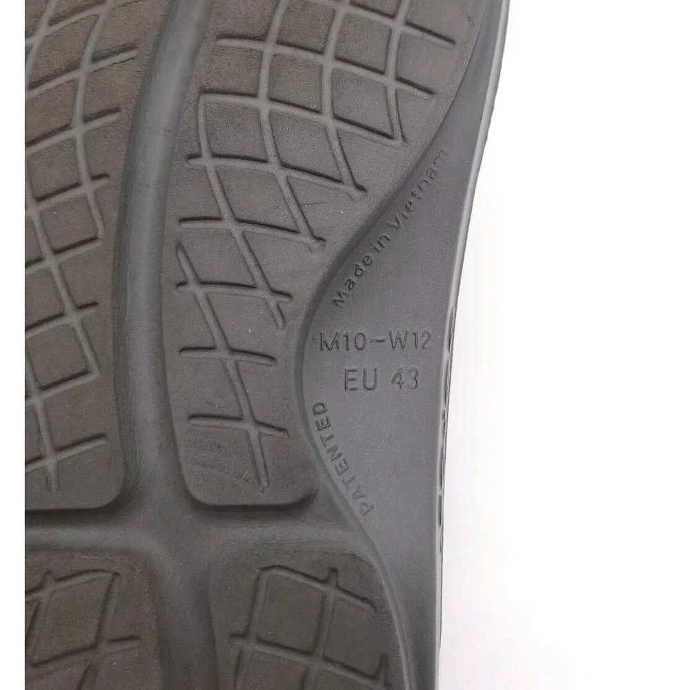 OOFOS Men's 10 Gray OOahh Recovery Slide Sandal‎ Sport Comfort Orthopedic Foam